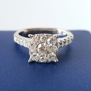 Sold Diamond 14k & 18k White Gold Ring